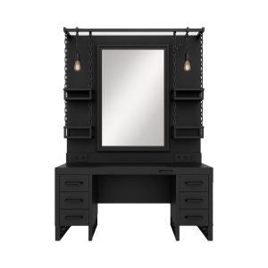 Modish Industrial Noir Barber Station