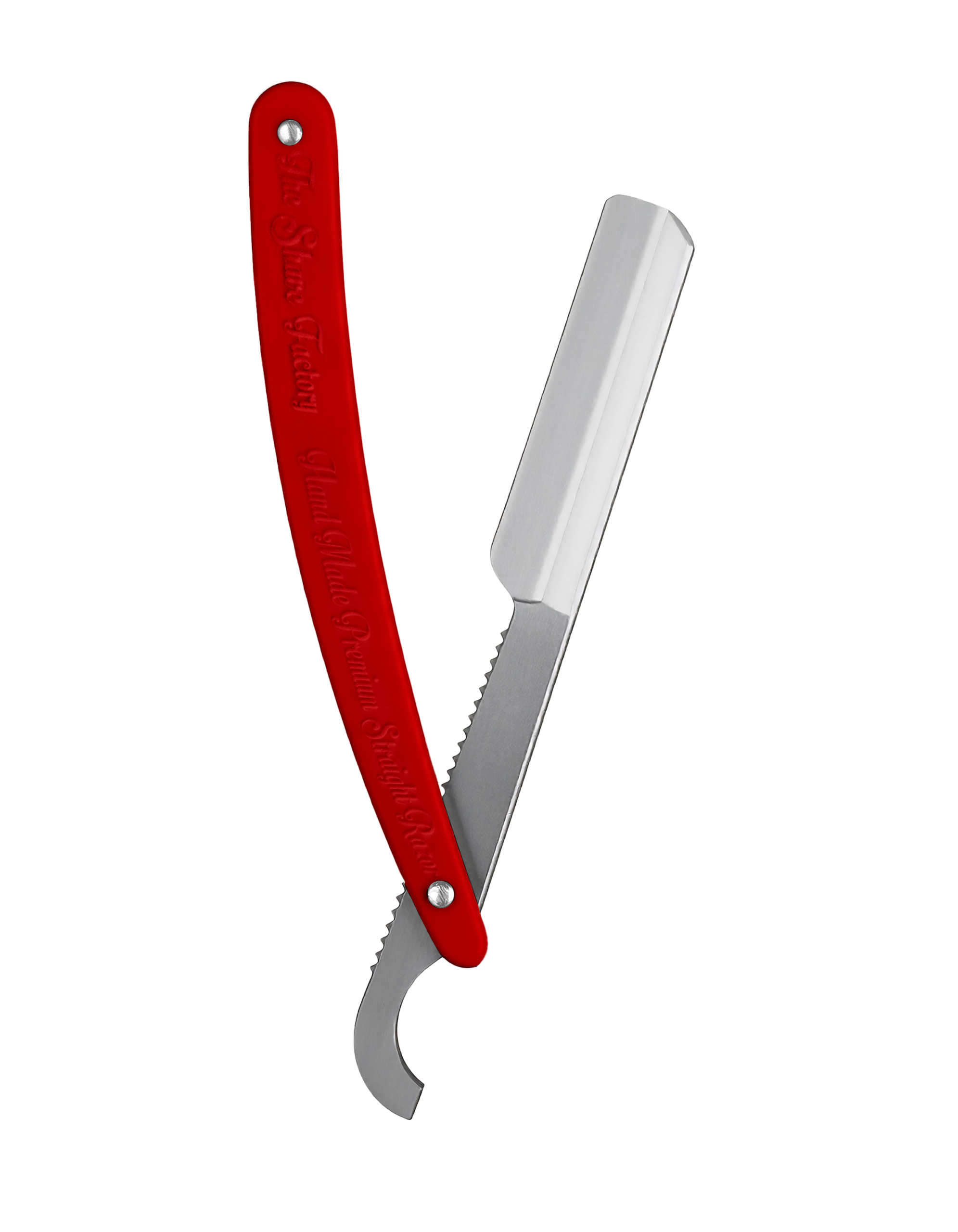 The Shave Factory – Handcrafted Premium Straight Razor (Red)