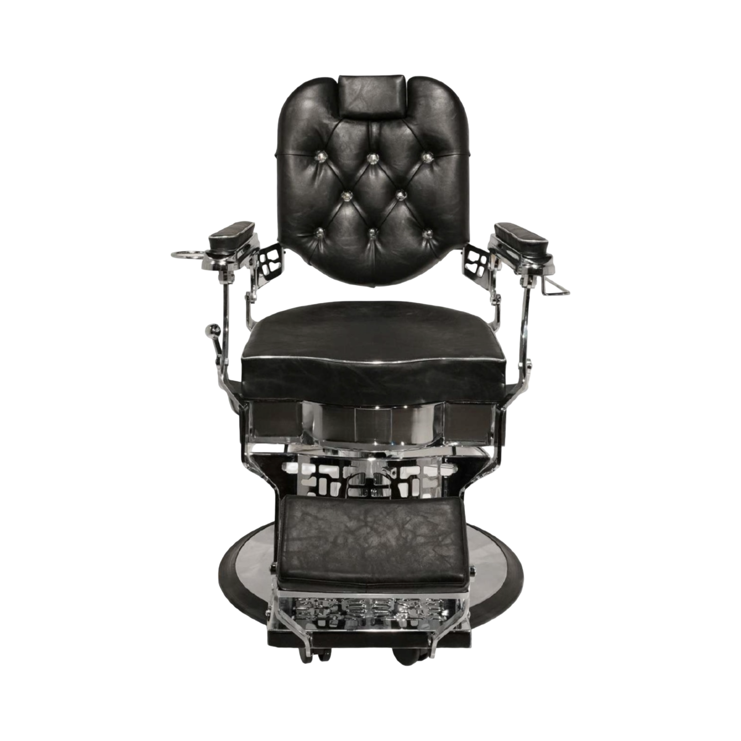 Modish Imperial Chrome Vintage Barber Chair – Black Classic Edition - Image 3