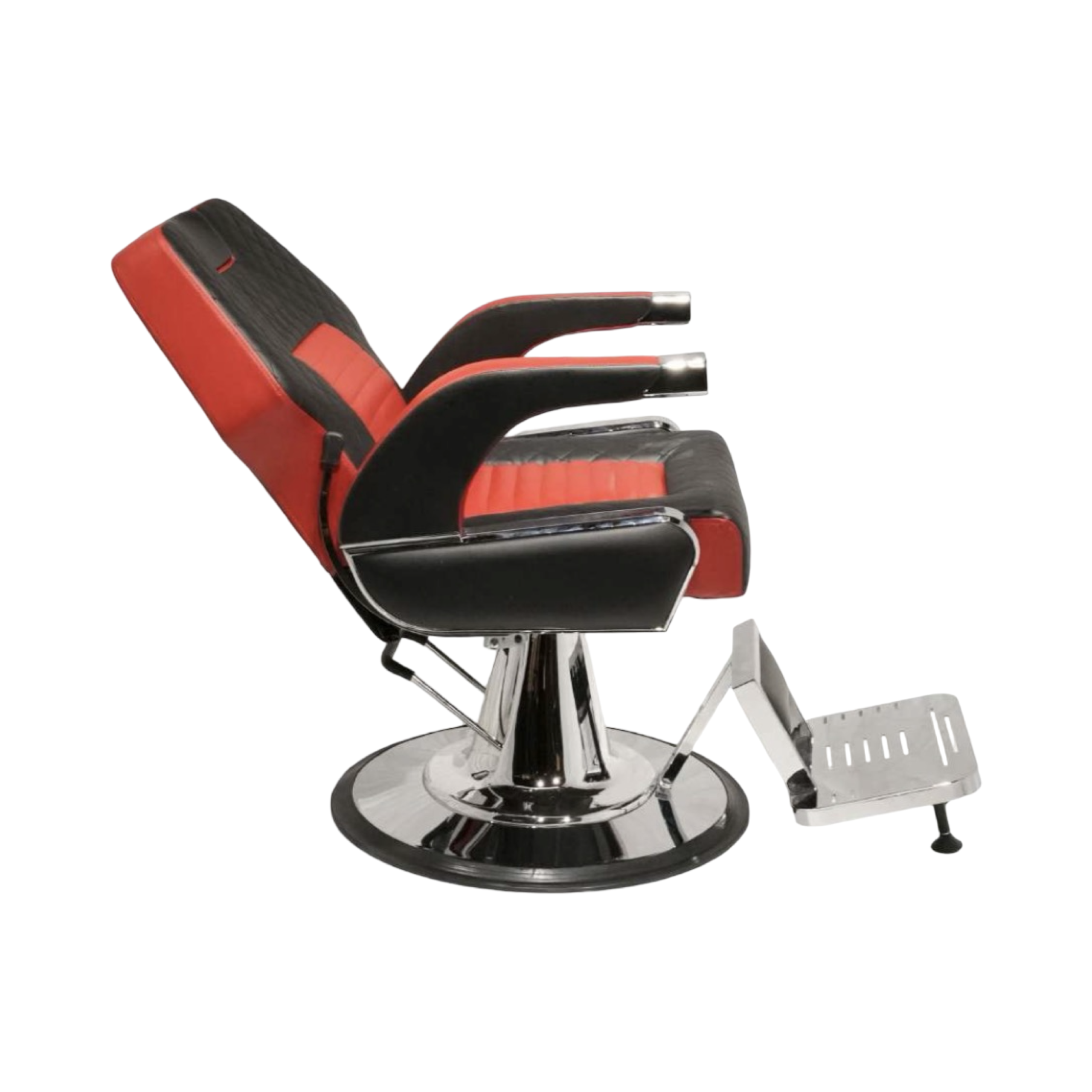 Modish TurboSport Barber Chair – Black & Red Edition - Image 4