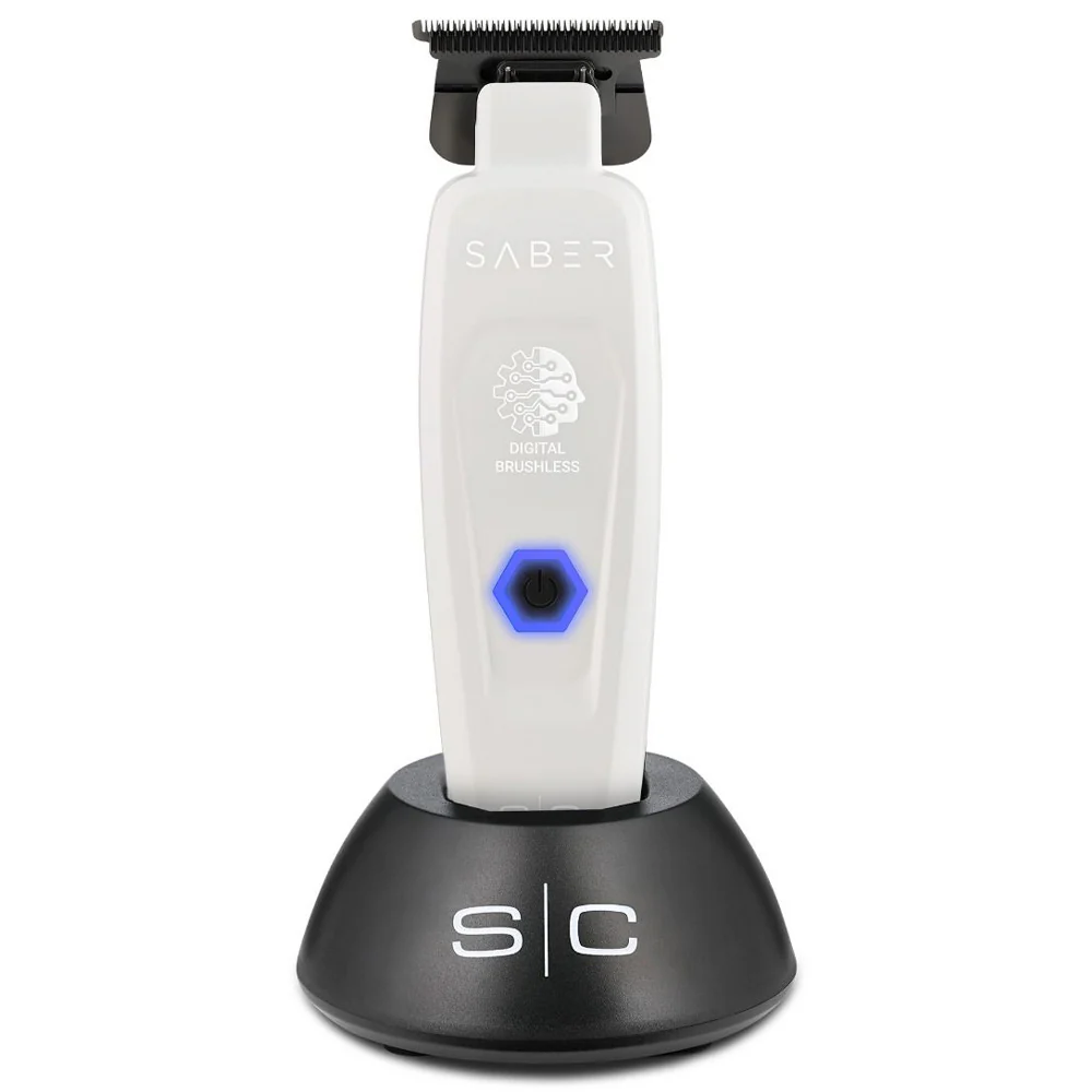 Gamma+ Stylecraft SC Saber Cordless Metal Trimmer – White (Limited Edition) - Image 2