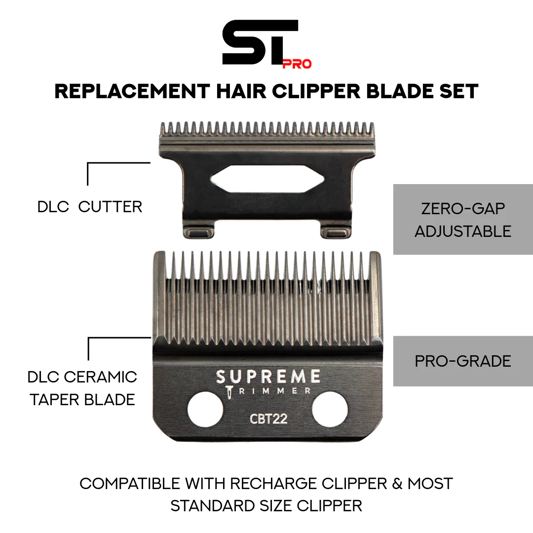 Supreme Trimmer Taper Blade for Recharge Clipper-CBT22Taper Blade for Recharge Clipper-CBT22 - Image 3