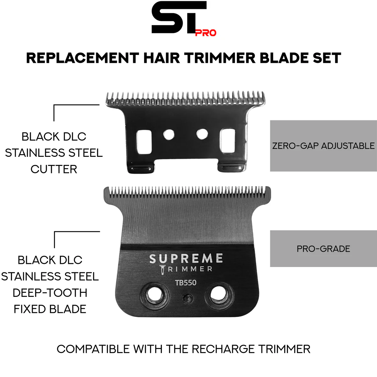 Supreme Trimmer Deep Tooth Blade for DarkStar Trimmer-TB55023 - Image 3