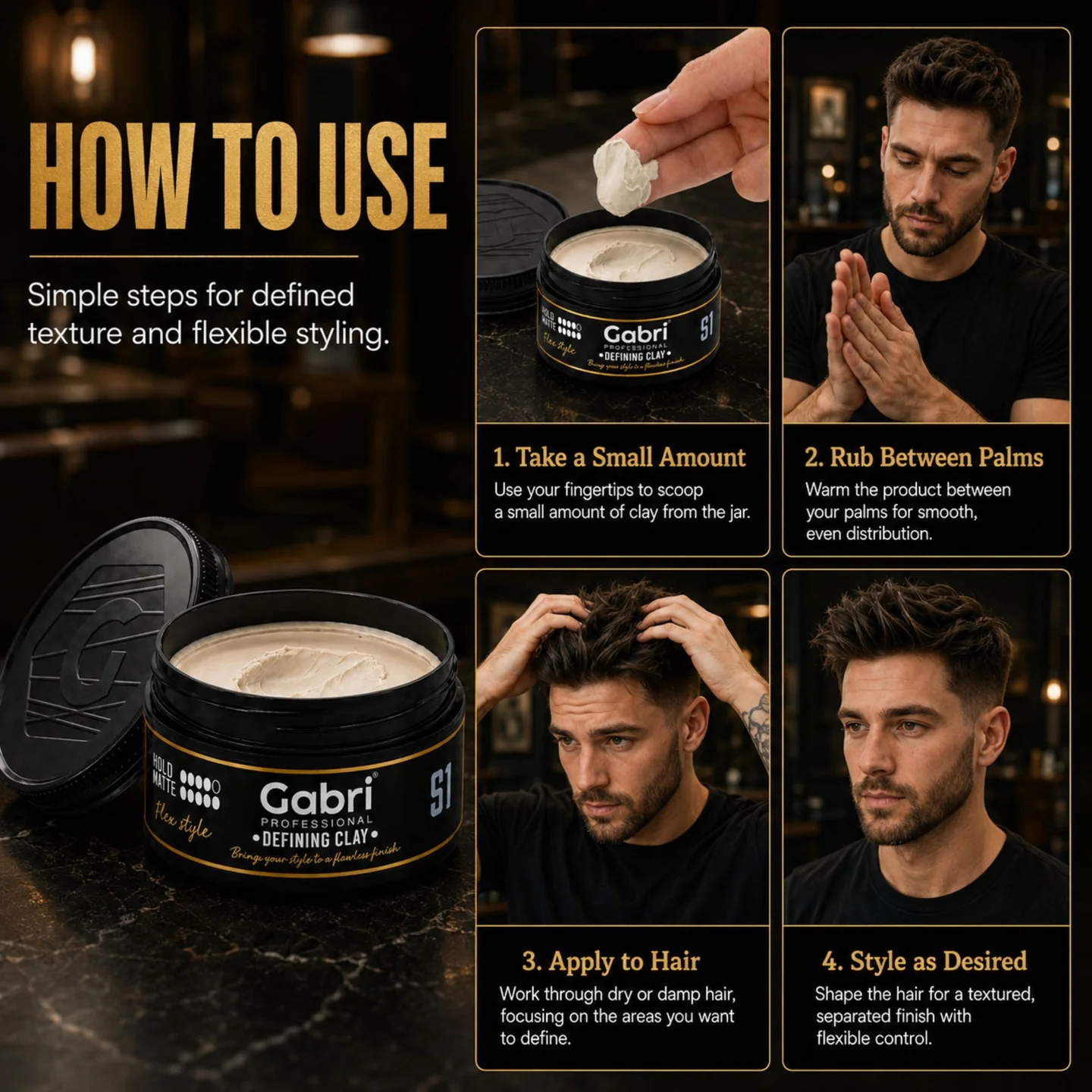 Gabri Professional - S1 Defining Clay Flex Style 100ml - Image 7