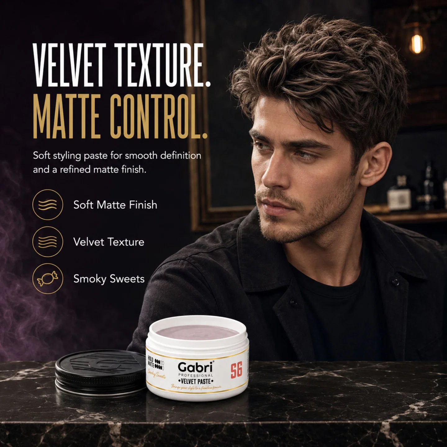 Gabri Professional - S6 Velvet Paste Smoky Sweets Matte 100ml - Image 4