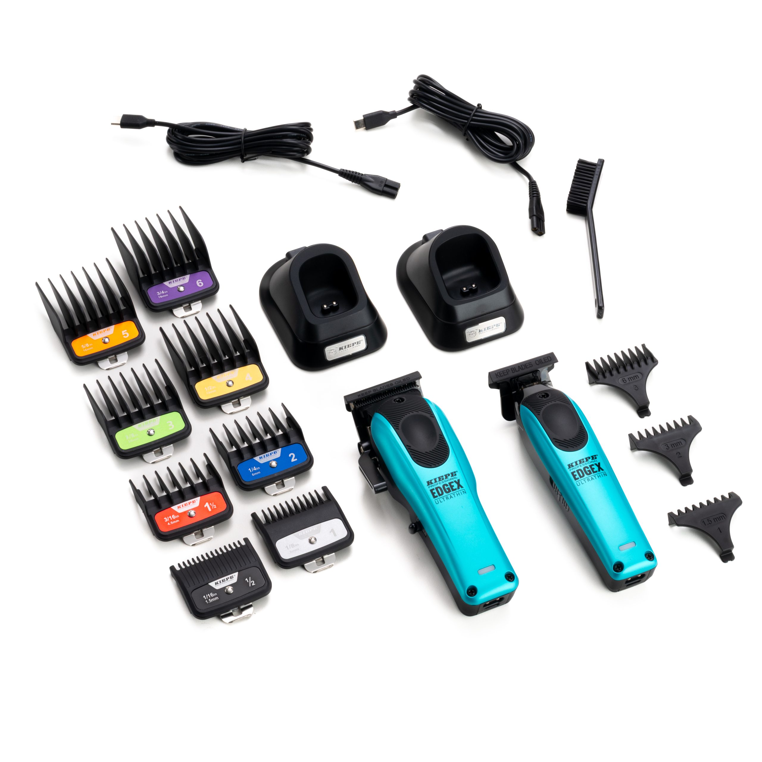 Kiepe Professional Edge X Ultrathin Clipper & Trimmer Set - Teal - Image 6