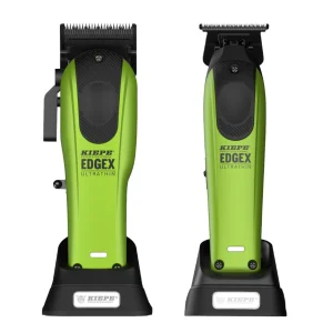 Kiepe Professional Edge X Ultrathin Clipper & Trimmer Set - Lime Green