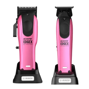 Kiepe Professional Edge X Ultrathin Clipper & Trimmer Set - Metallic Pink