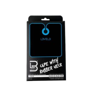 L3VEL3 Cape Rubber Neck Black with Blue Trim