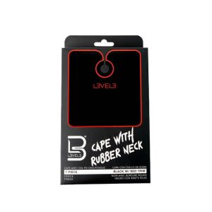 L3VEL3 Cape Rubber Neck Black with Red Trim