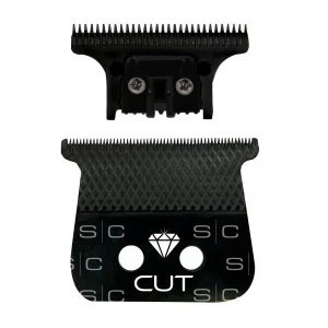 Gamma+ StyleCraft Trimmer Blade Set - Diamond Cut DLC Blade with THE ONE DLC Deep Tooth Cutter