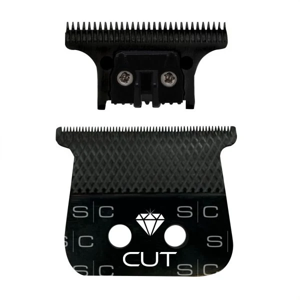 Gamma+ StyleCraft Trimmer Blade Set - Diamond Cut DLC Blade with THE ONE DLC Deep Tooth Cutter