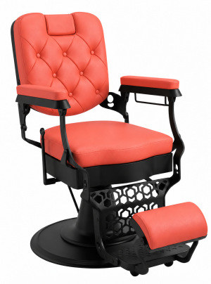 Modish Coral Luxury Barber Chair – Signature Edition