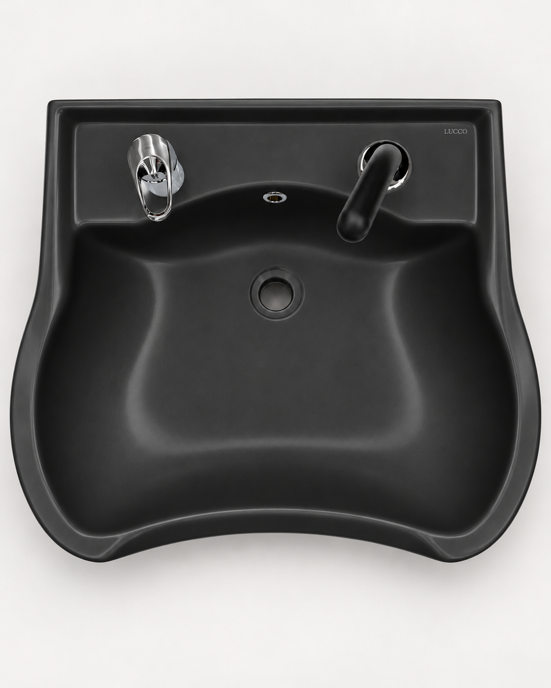 Modish Ceramic Salon Wash Basin - Matt Black Sink - Image 2